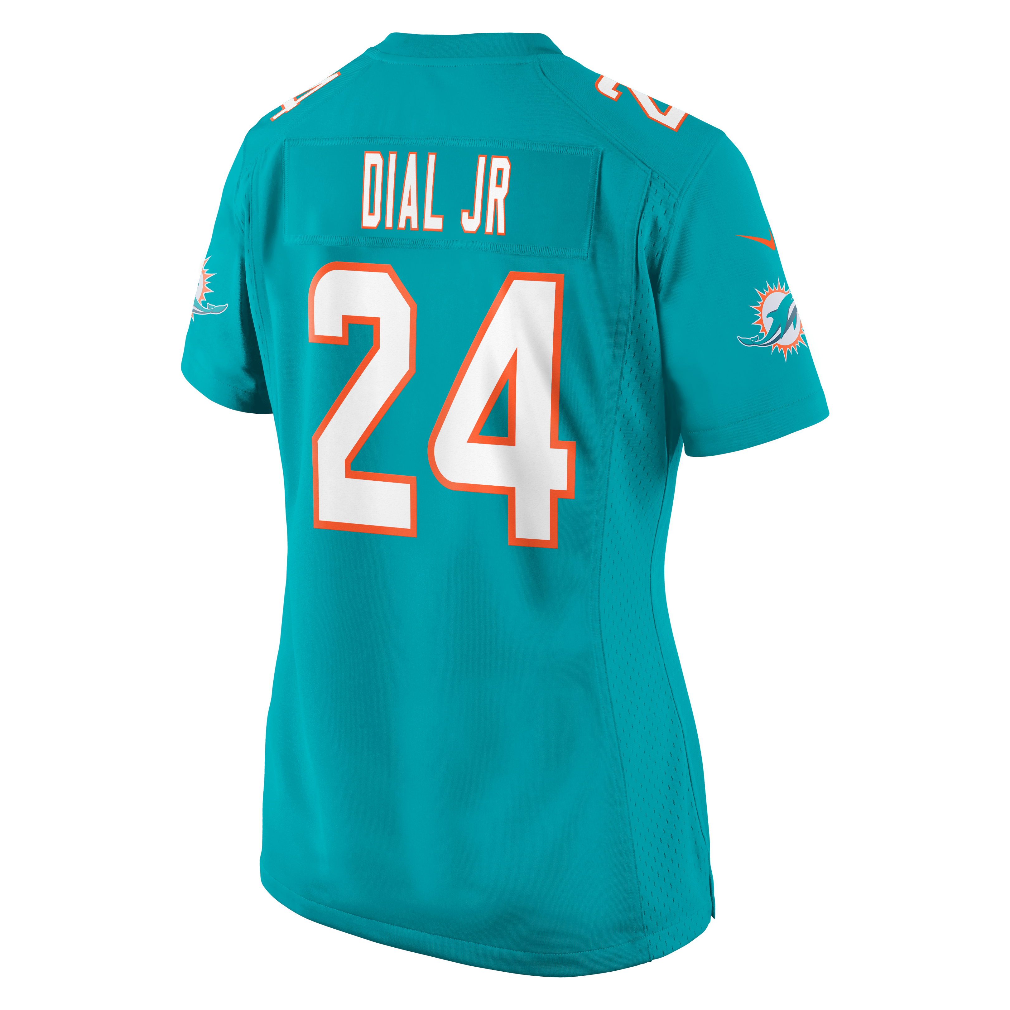 Women's Nike Marcellas Dial Jr. Aqua Miami Dolphins Team Game Jersey