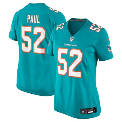 Patrick Paul Miami Dolphins Nike Women's Game Jersey - Aqua