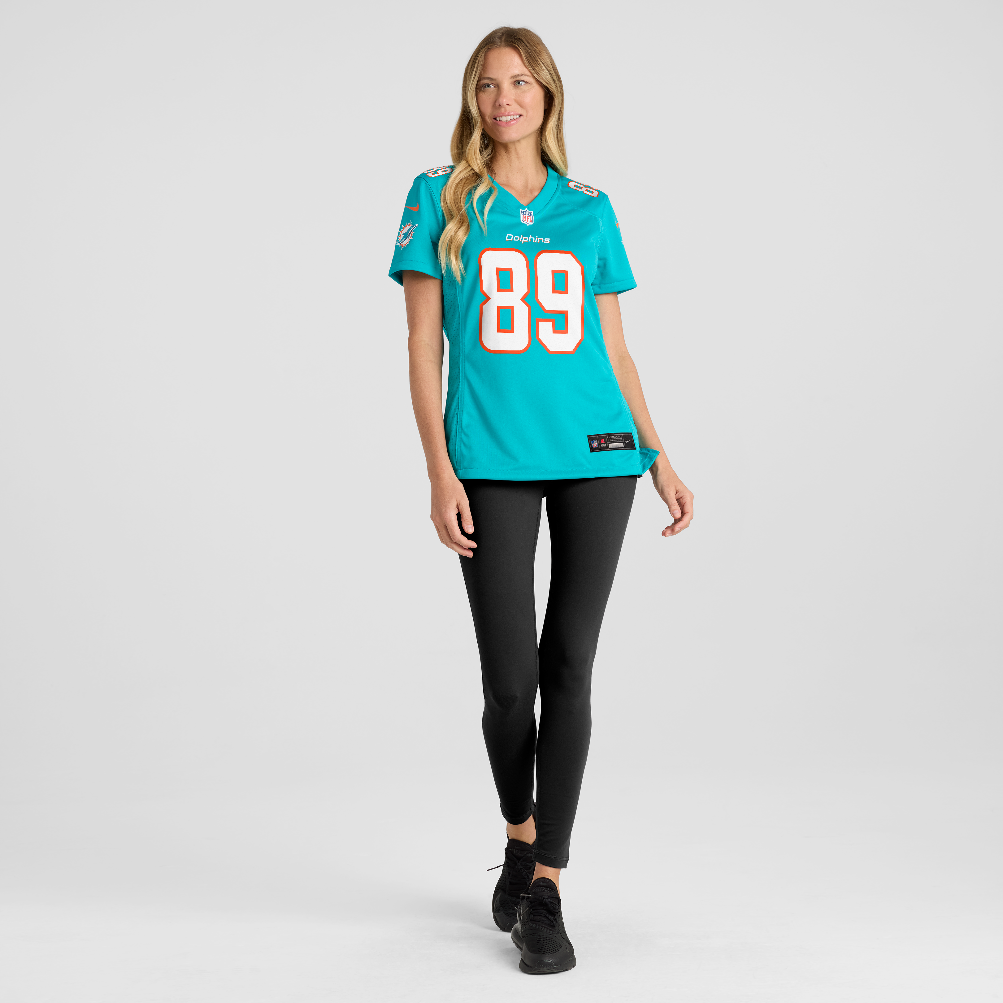Women's Nike Seydou Traore Aqua Miami Dolphins Team Game Jersey