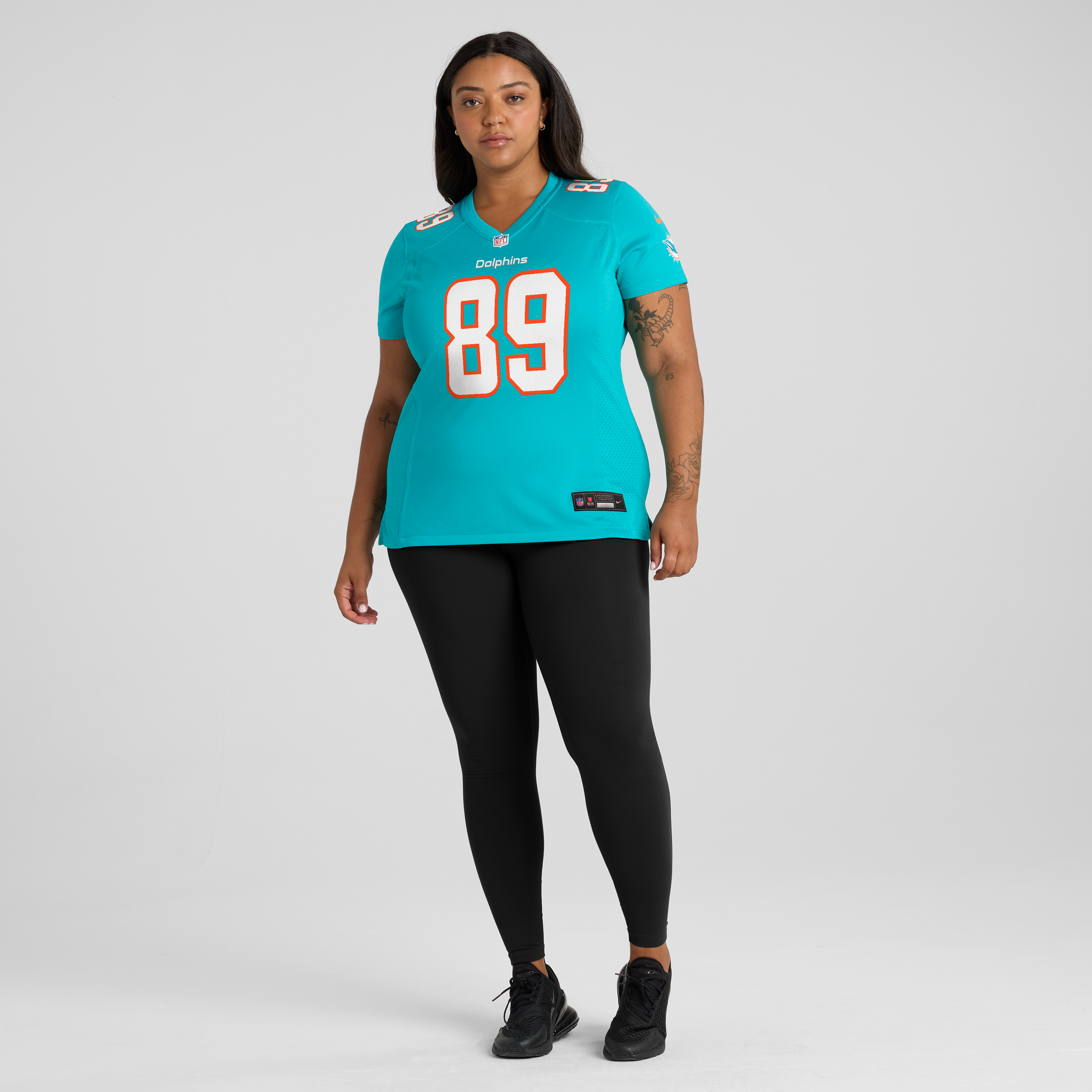 Women's Nike Seydou Traore Aqua Miami Dolphins Team Game Jersey
