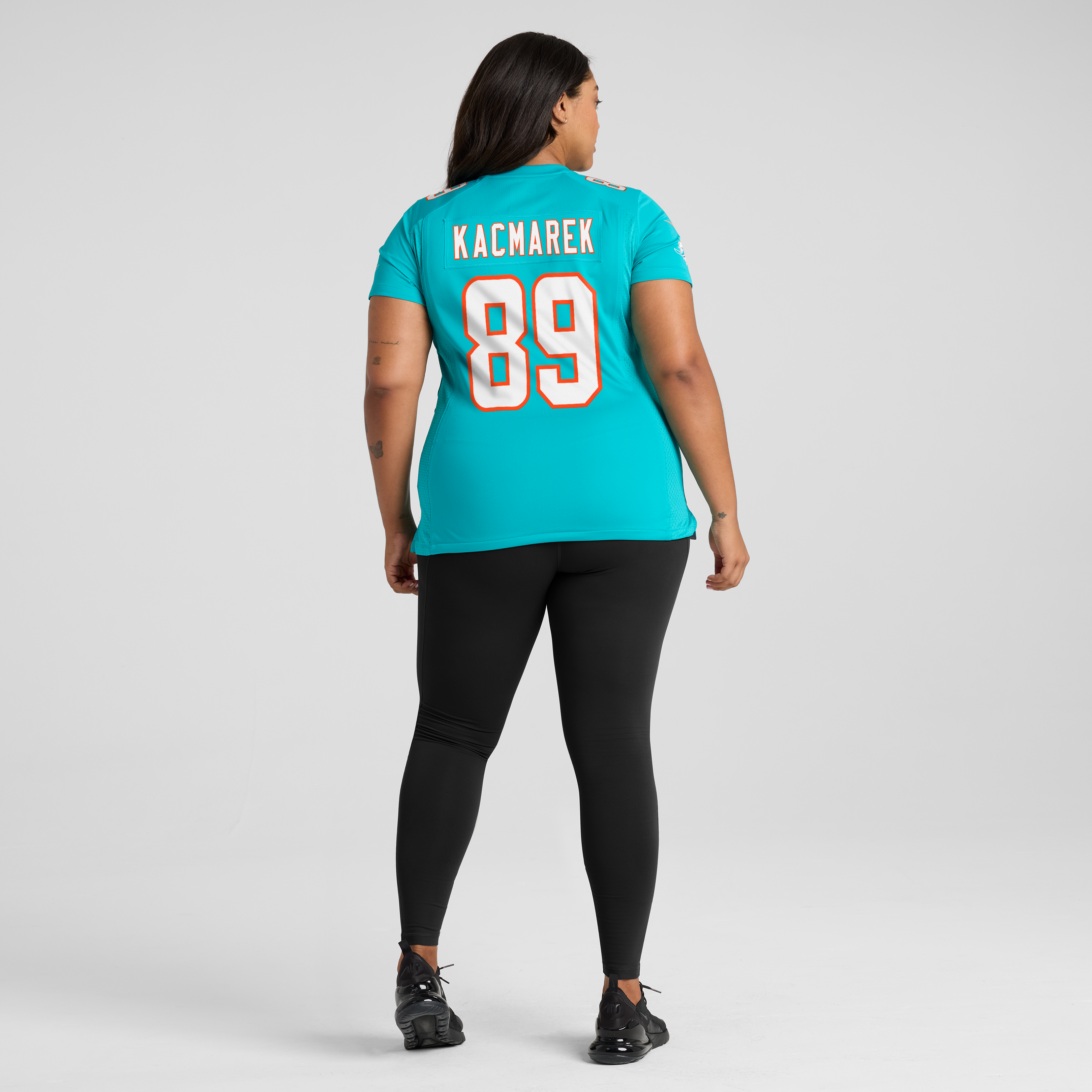 Women's Nike Will Kacmarek Aqua Miami Dolphins Team Game Jersey