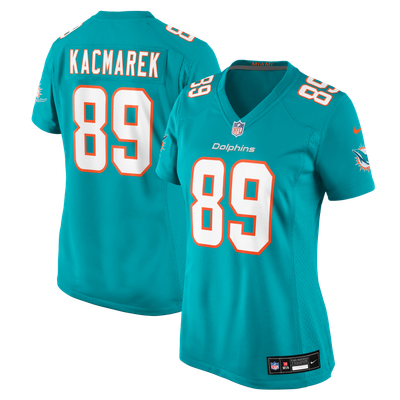 Will Kacmarek Miami Dolphins Nike Women's Team Game Jersey - Aqua