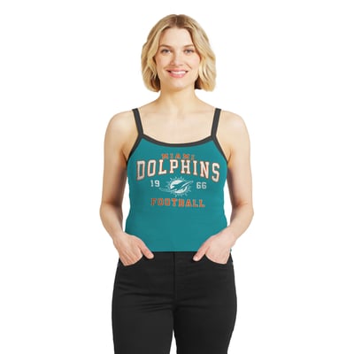  Miami Dolphins WEAR by Erin Andrews Women's  Colorblock Tank Top -  Aqua