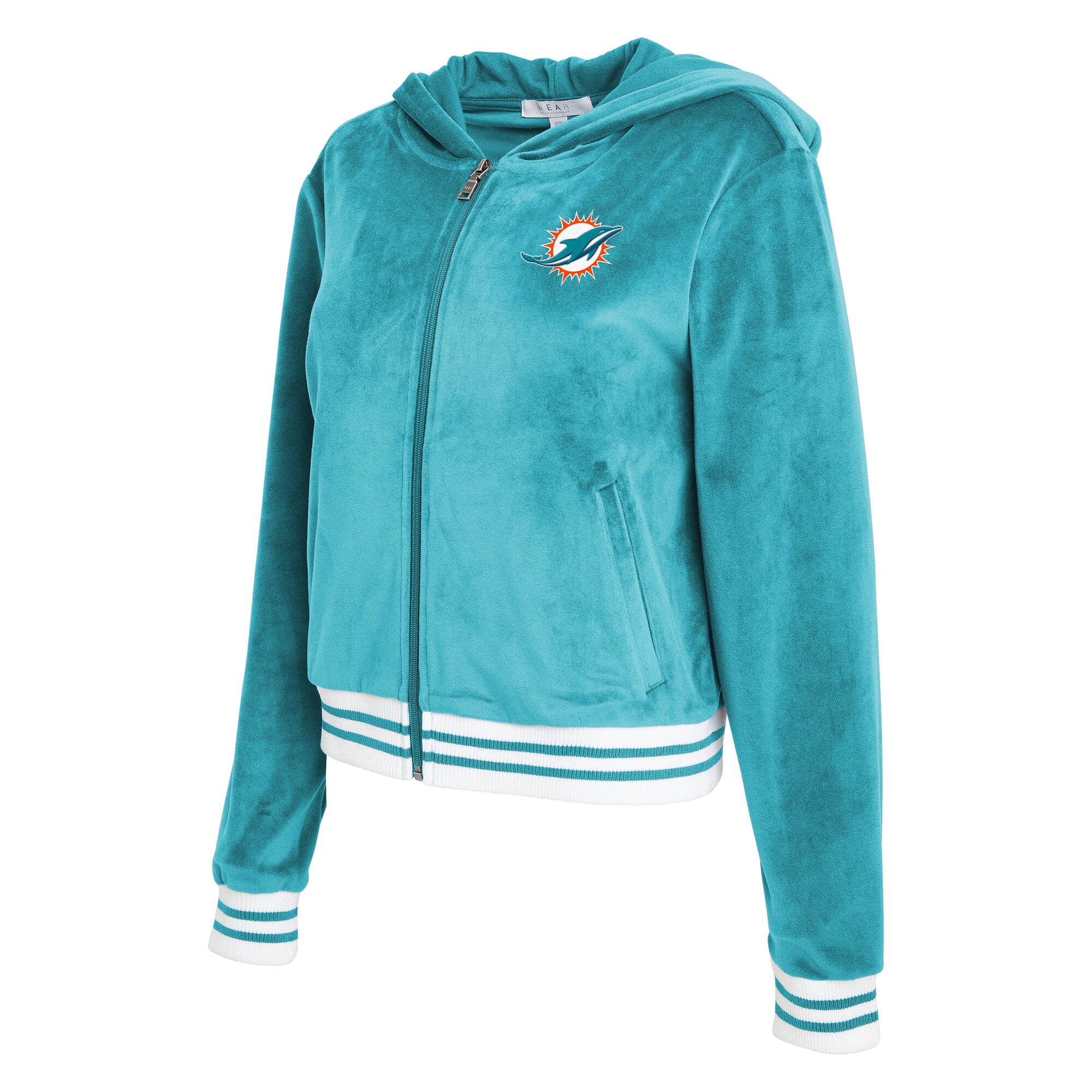Women's WEAR by Erin Andrews  Aqua Miami Dolphins Velour Track Suit