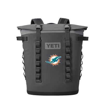  Miami Dolphins YETI Hopper M20 Soft Cooler Backpack - Charcoal