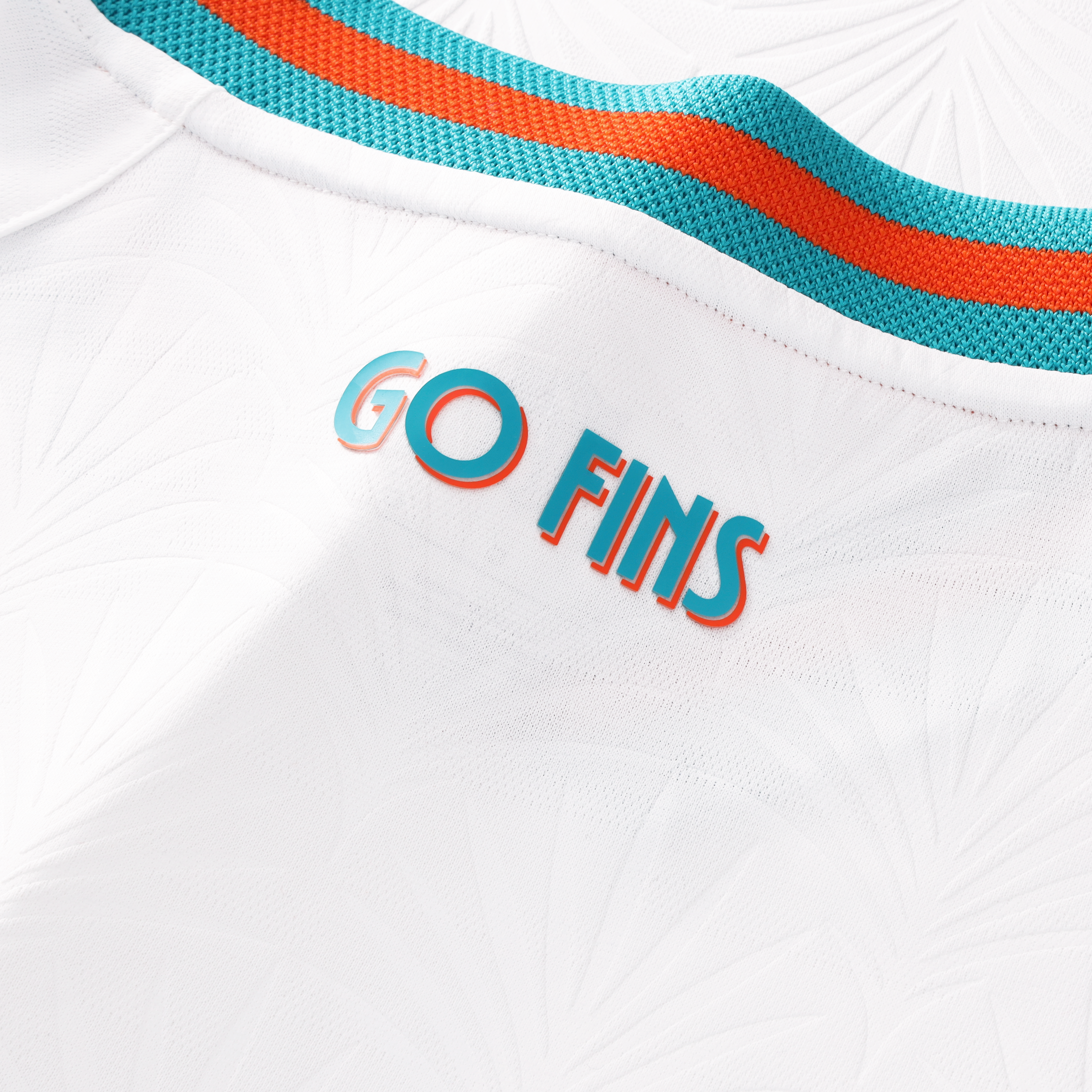 Youth Fanatics White Miami Dolphins Football x V-Neck Fan Top