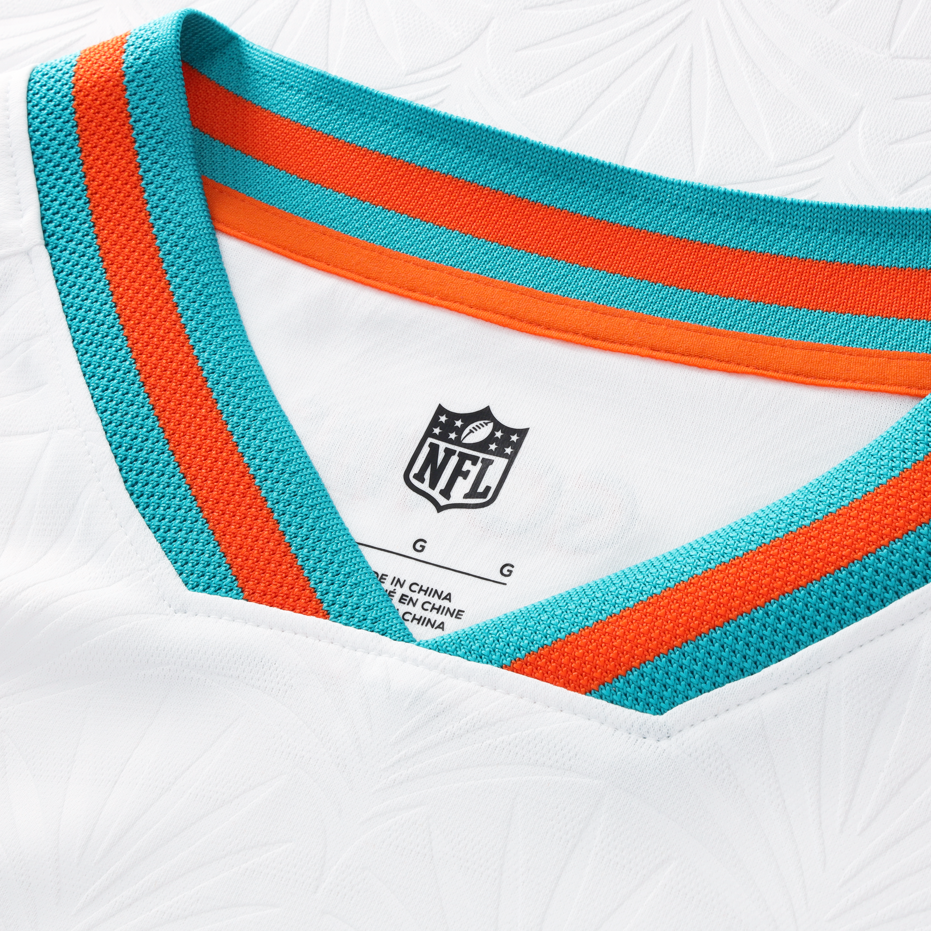 Youth Fanatics White Miami Dolphins Football x V-Neck Fan Top