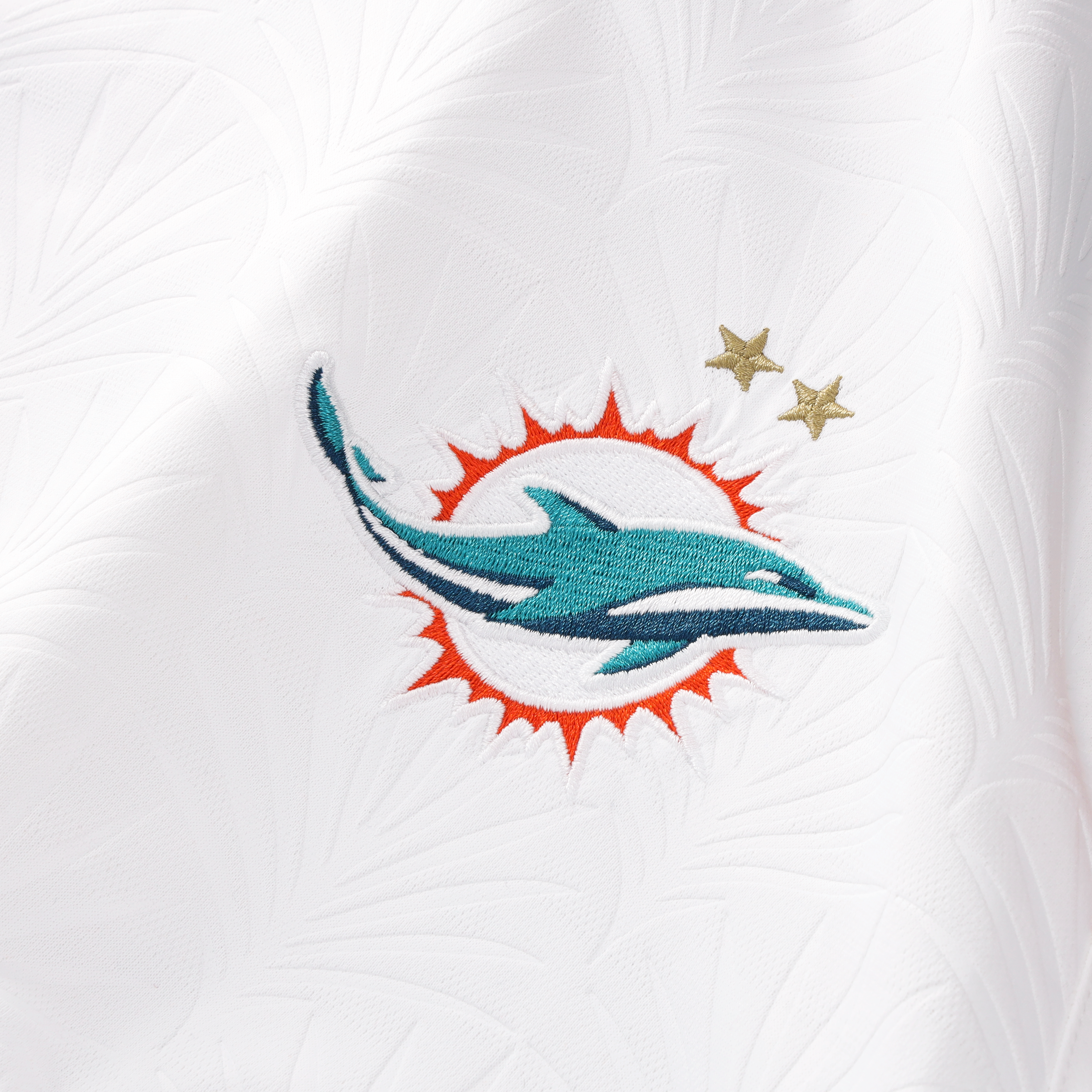 Youth Fanatics White Miami Dolphins Football x V-Neck Fan Top