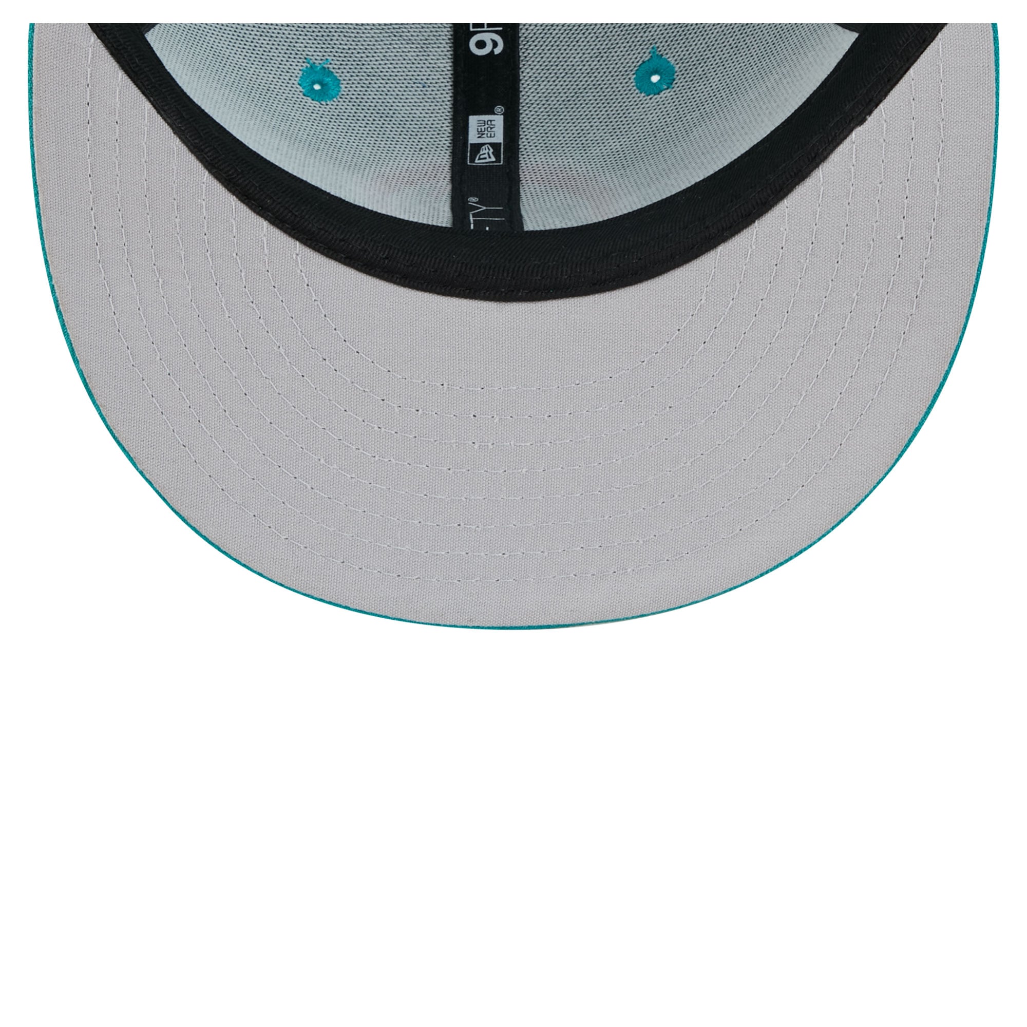 Casquette trucker New Era Aqua Miami Dolphins Throwback Main 9FIFTY Snapback pour jeunes