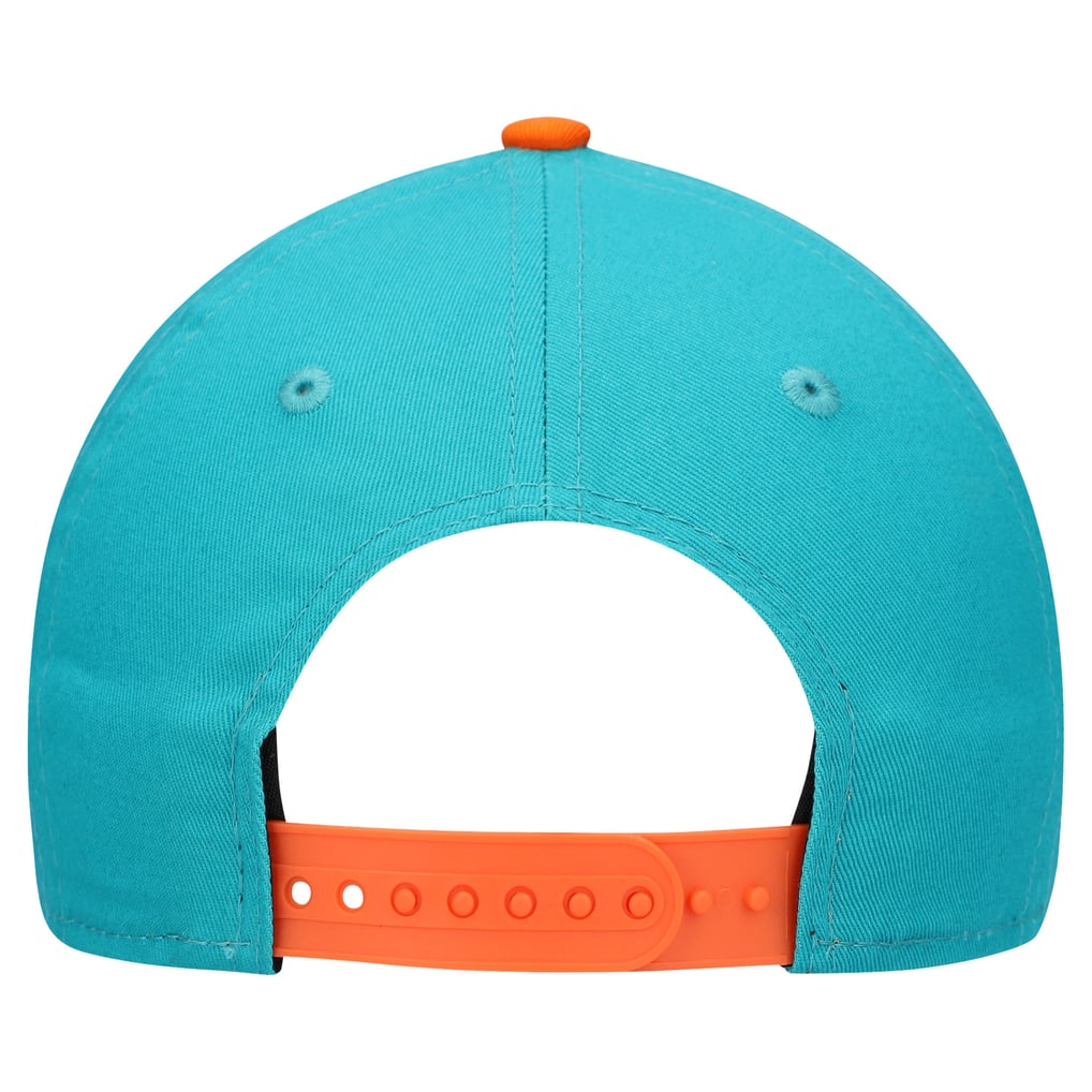 Youth New Era Aqua/Orange Miami Dolphins Arch COOLERA 9FORTY A-Frame ...