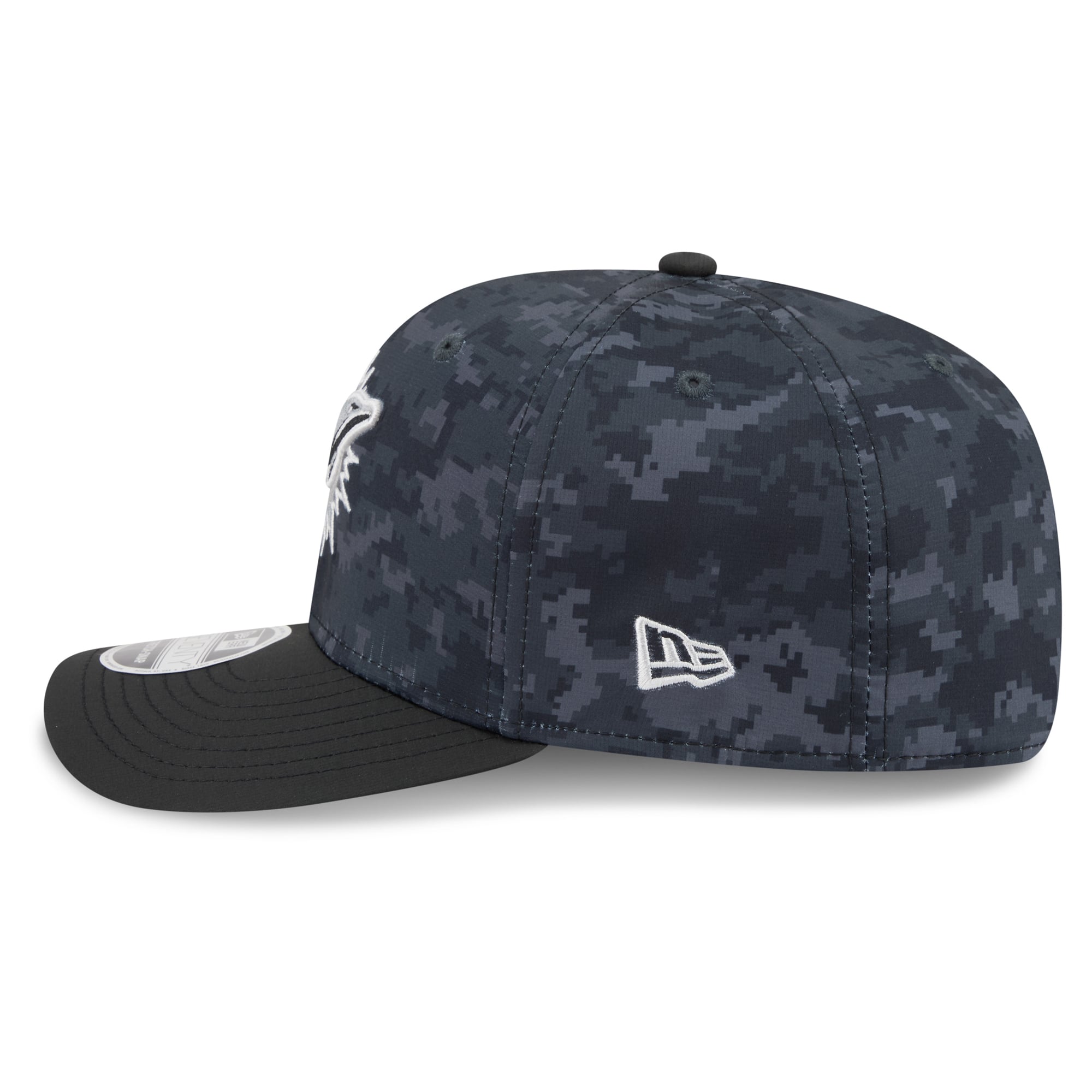 Casquette ajustable New Era noire Miami Dolphins 2026 Salute To Service 9SEVENTY pour jeunes