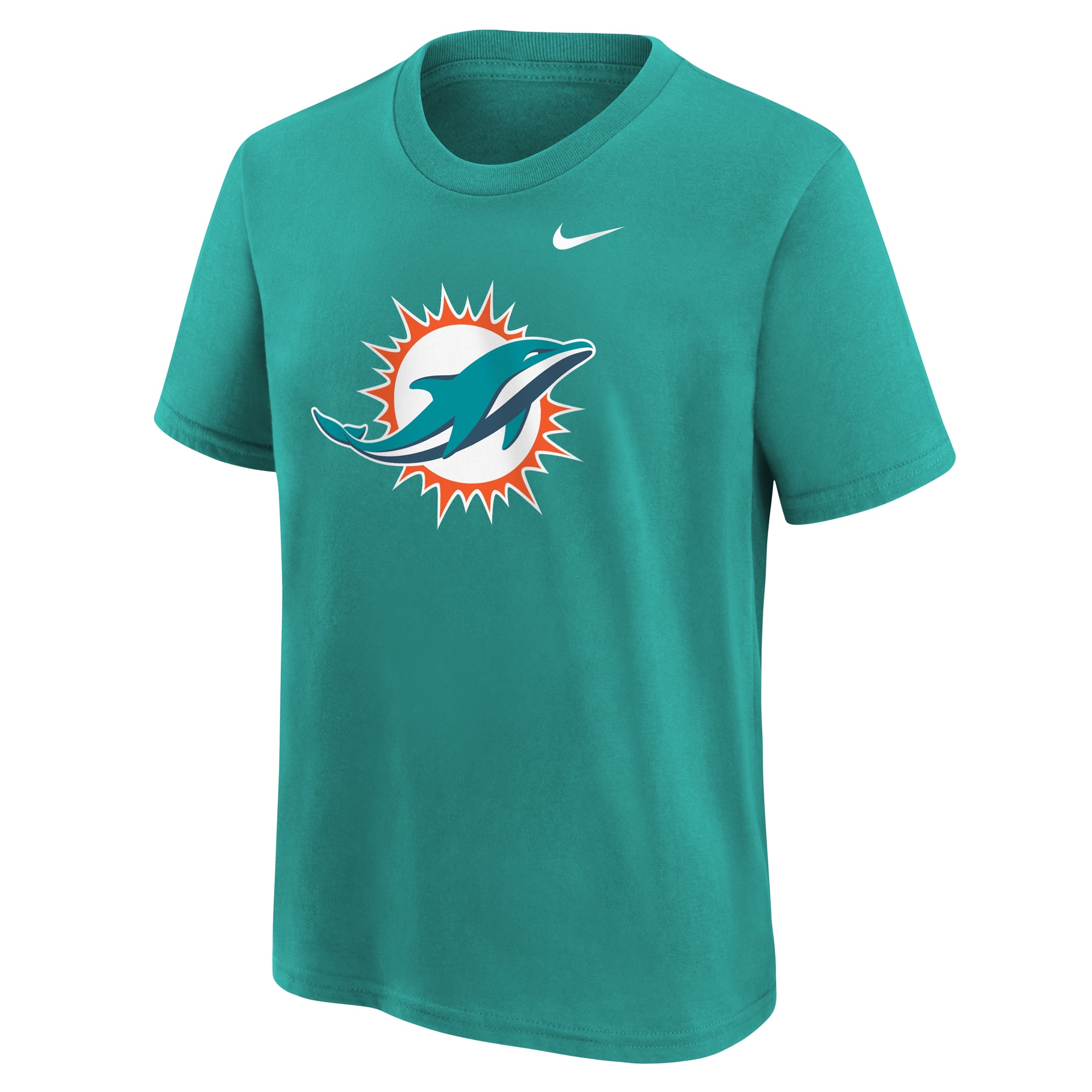 Youth Nike Aqua Miami Dolphins Logo T-Shirt