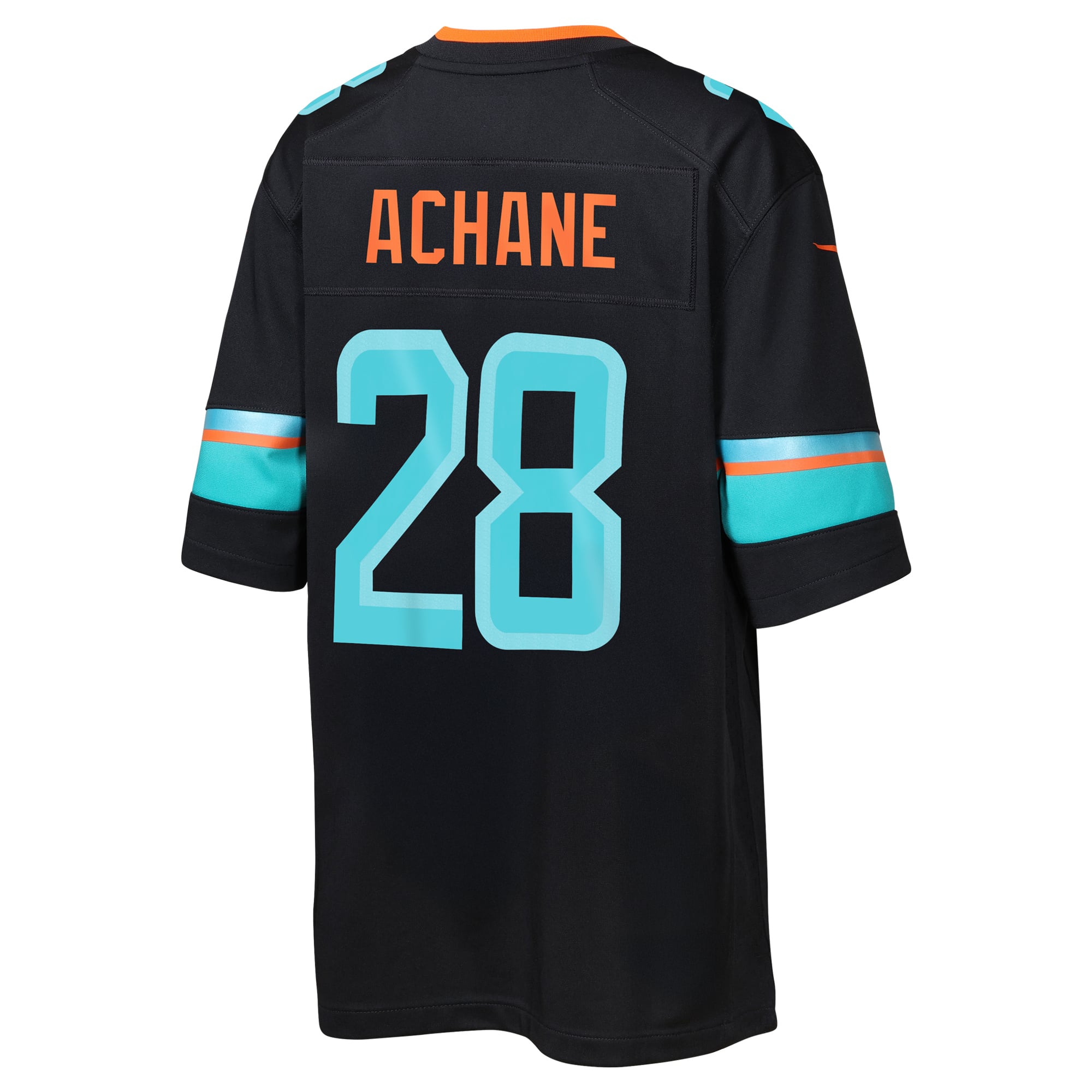 Maillot de match Nike De’Von Achane bleu marine Miami Dolphins Rivalries Collection pour jeunes