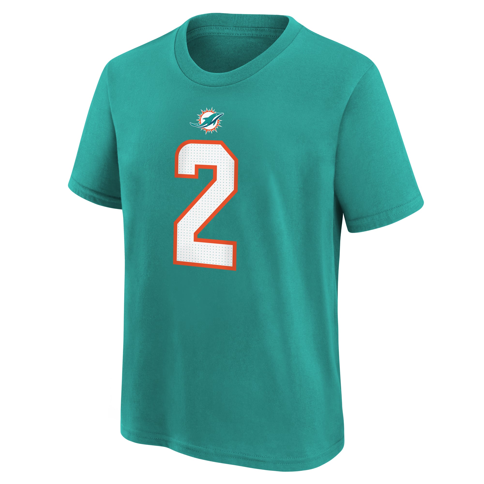 T-shirt Nike pour enfant Malik Willis vert Miami Dolphins avec nom et numéro