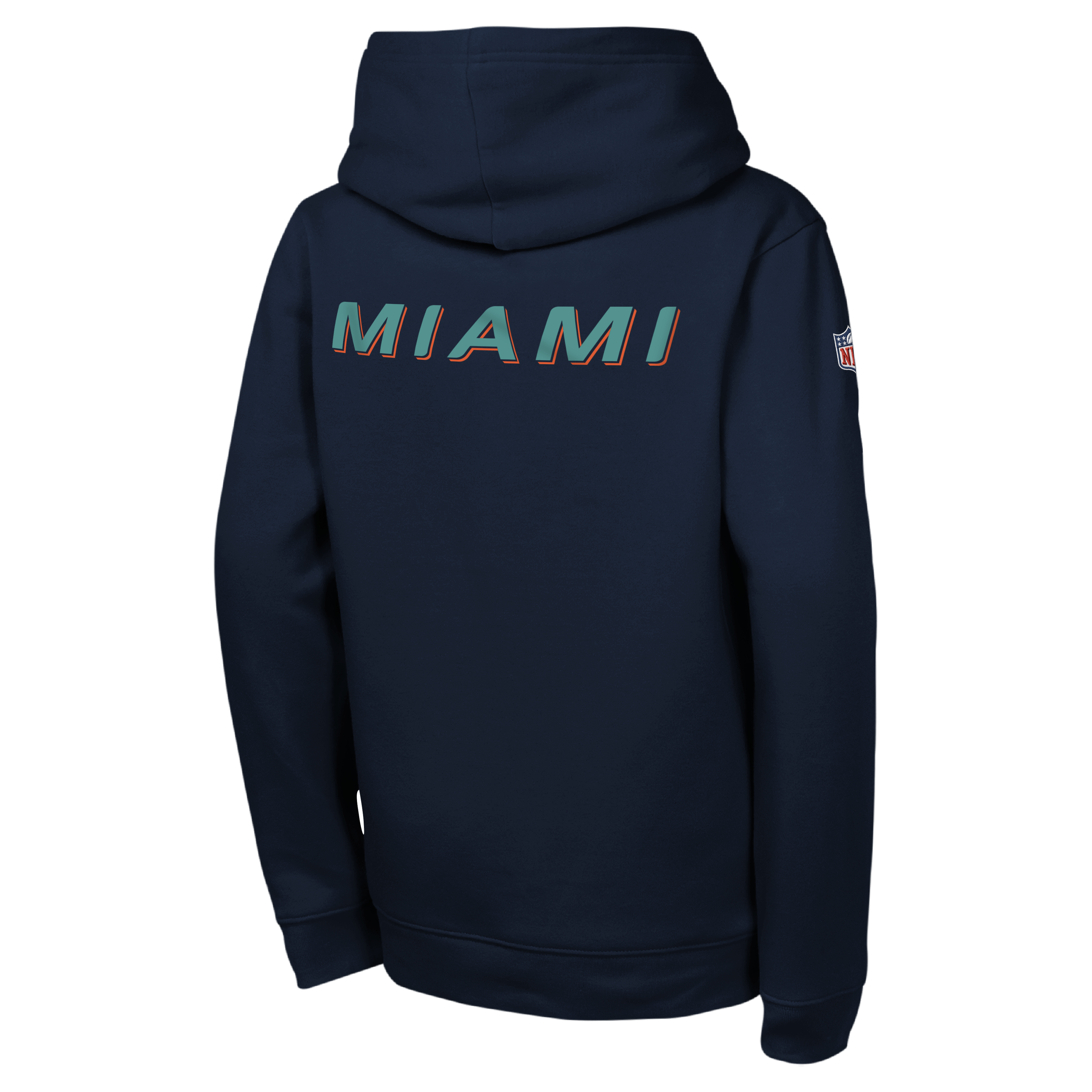 Sweat à capuche polaire Nike bleu marine Miami Dolphins Rivalries Collection Sideline Club pour jeunes
