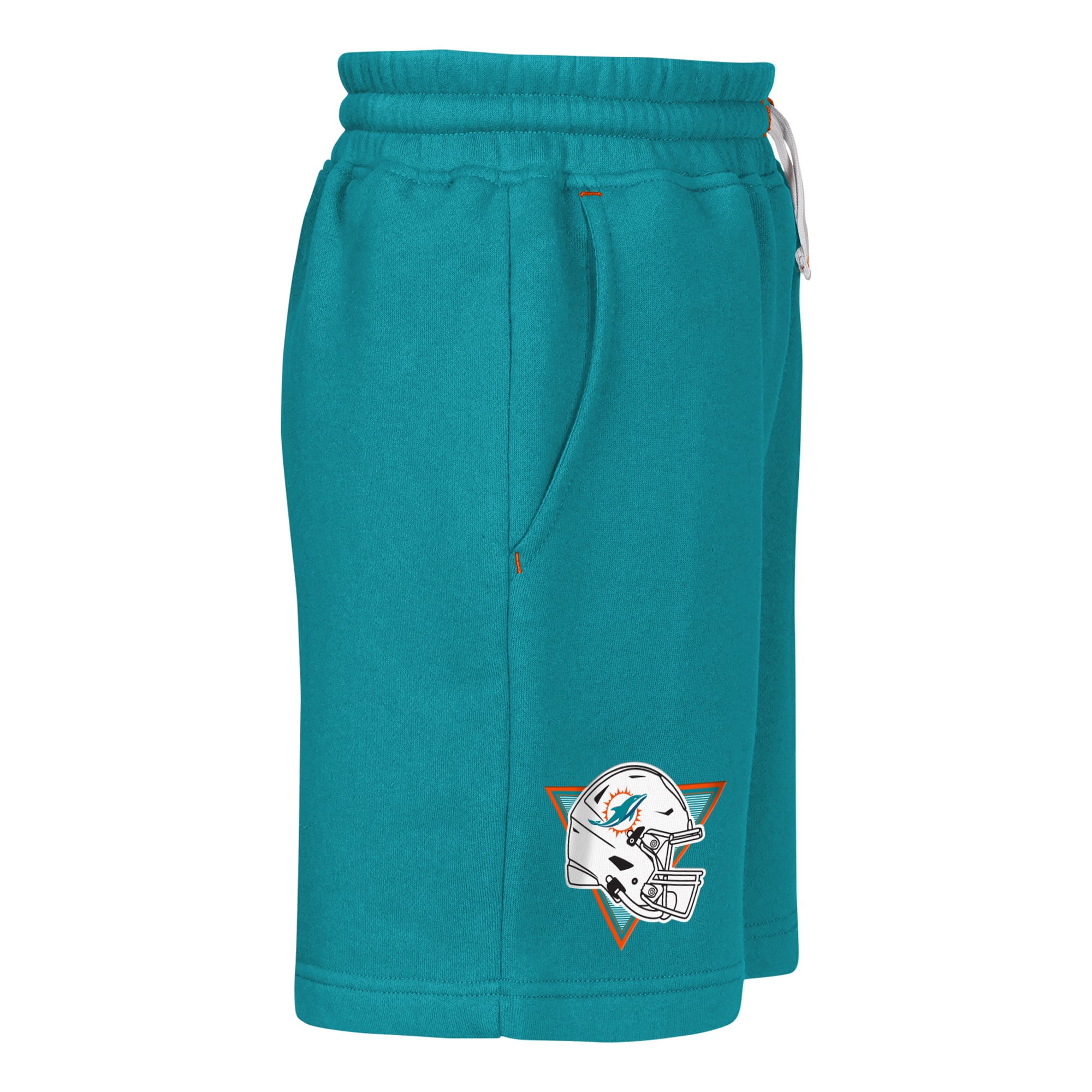 Youth Outerstuff Aqua Miami Dolphins Audible Fleece Shorts