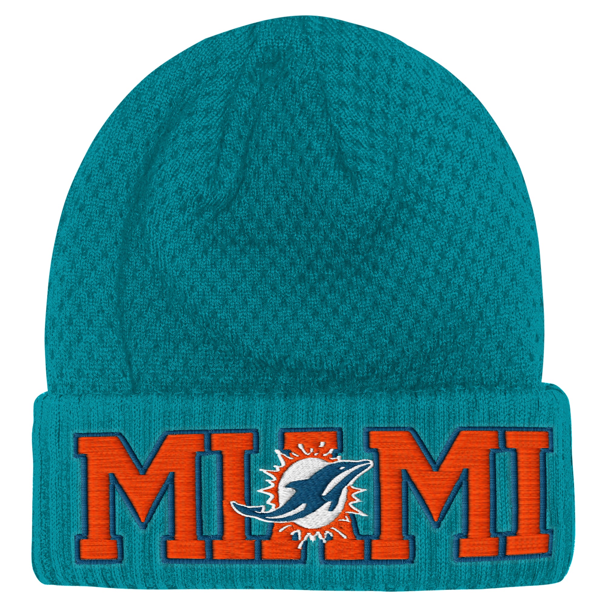 Bonnet à revers Youth Outerstuff Aqua Miami Dolphins