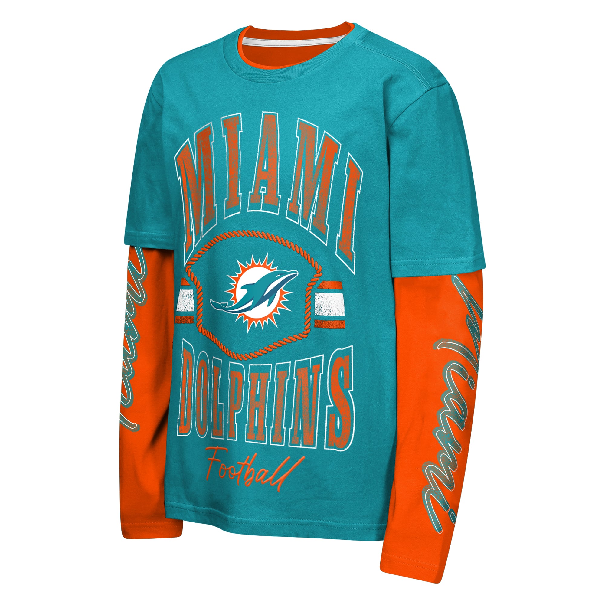 Youth Outerstuff Aqua Miami Dolphins Motion Combo Set