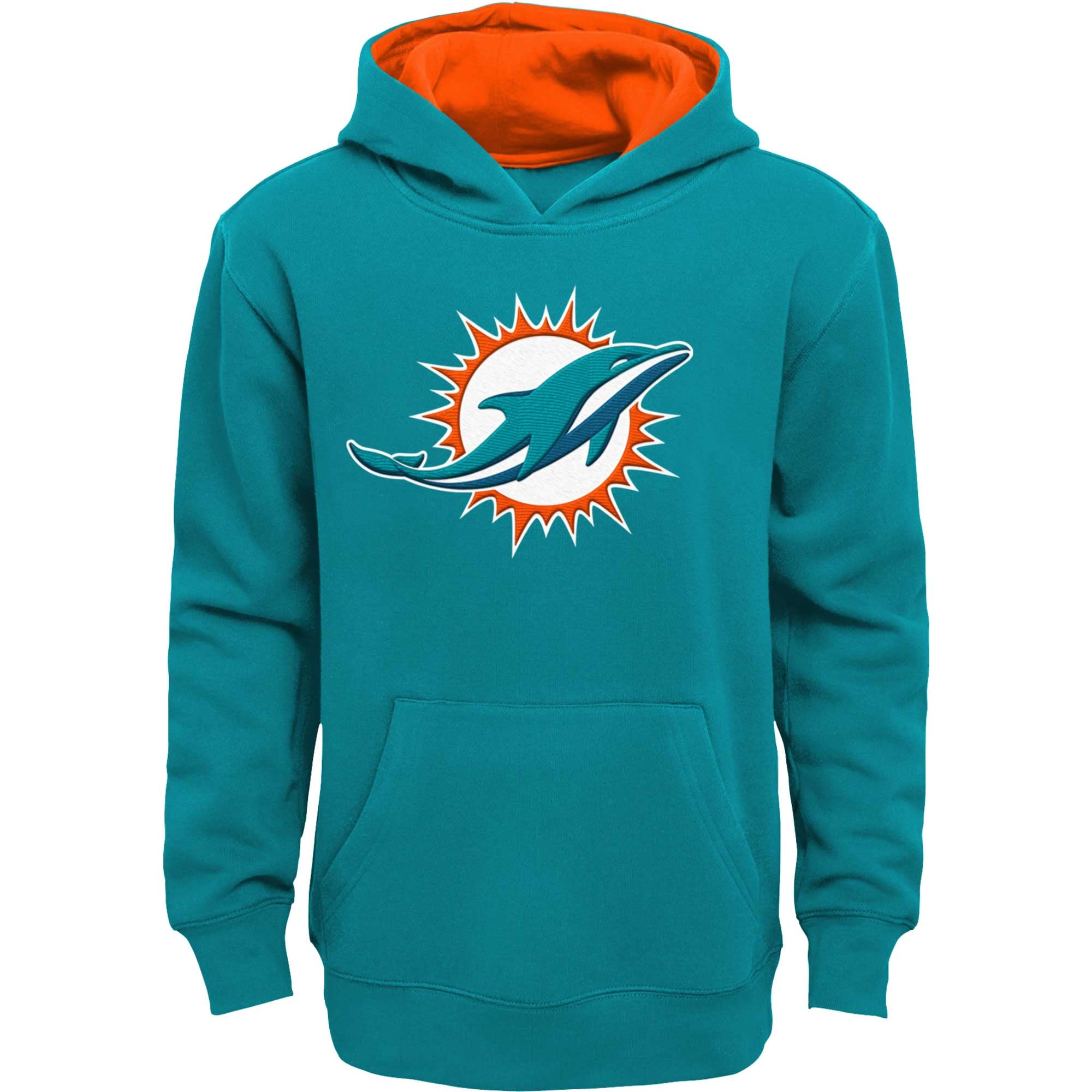 Youth Outerstuff Orange Miami Dolphins Prime Pullover Hoodie