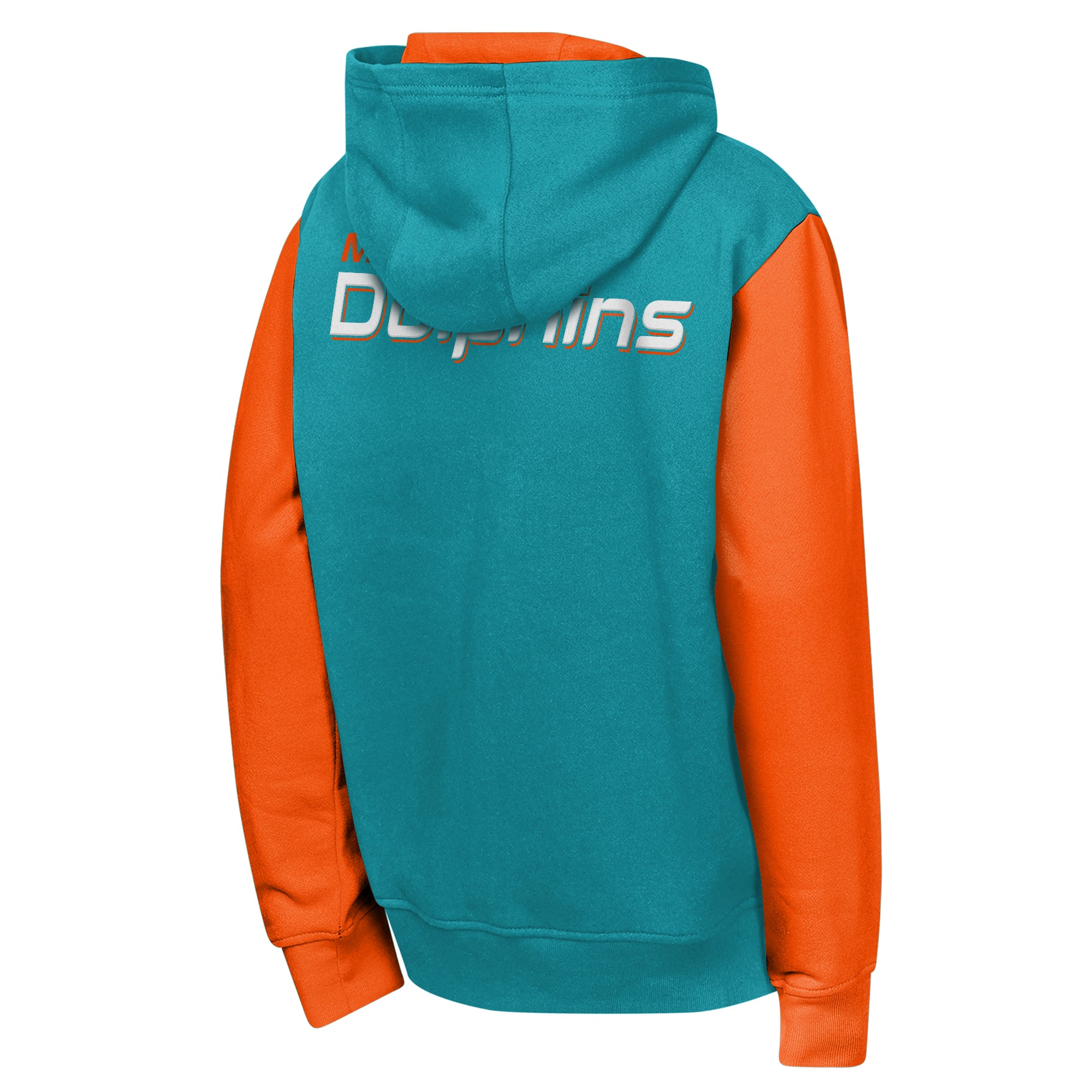 Sweat à capuche zippé Youth Outerstuff Aqua Miami Dolphins Stadium Colorblock