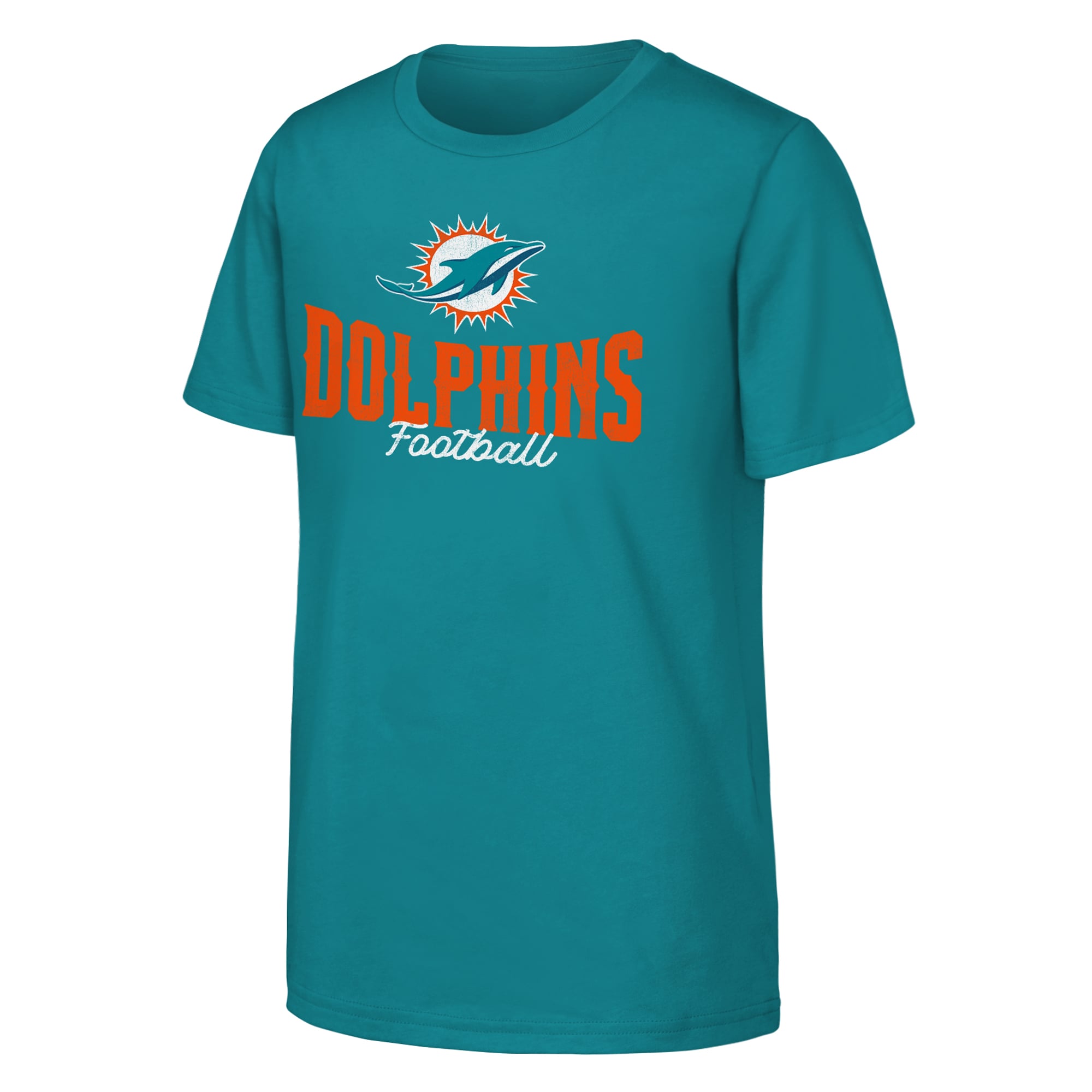 T-shirt Youth Outerstuff Aqua Miami Dolphins Top Pick