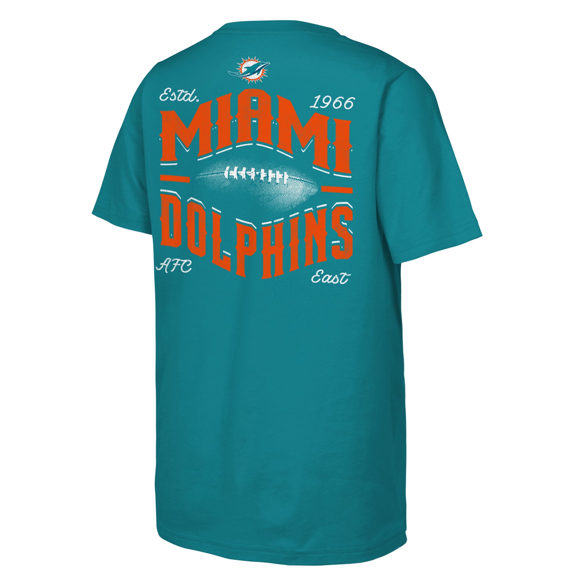 T-shirt Youth Outerstuff Aqua Miami Dolphins Top Pick