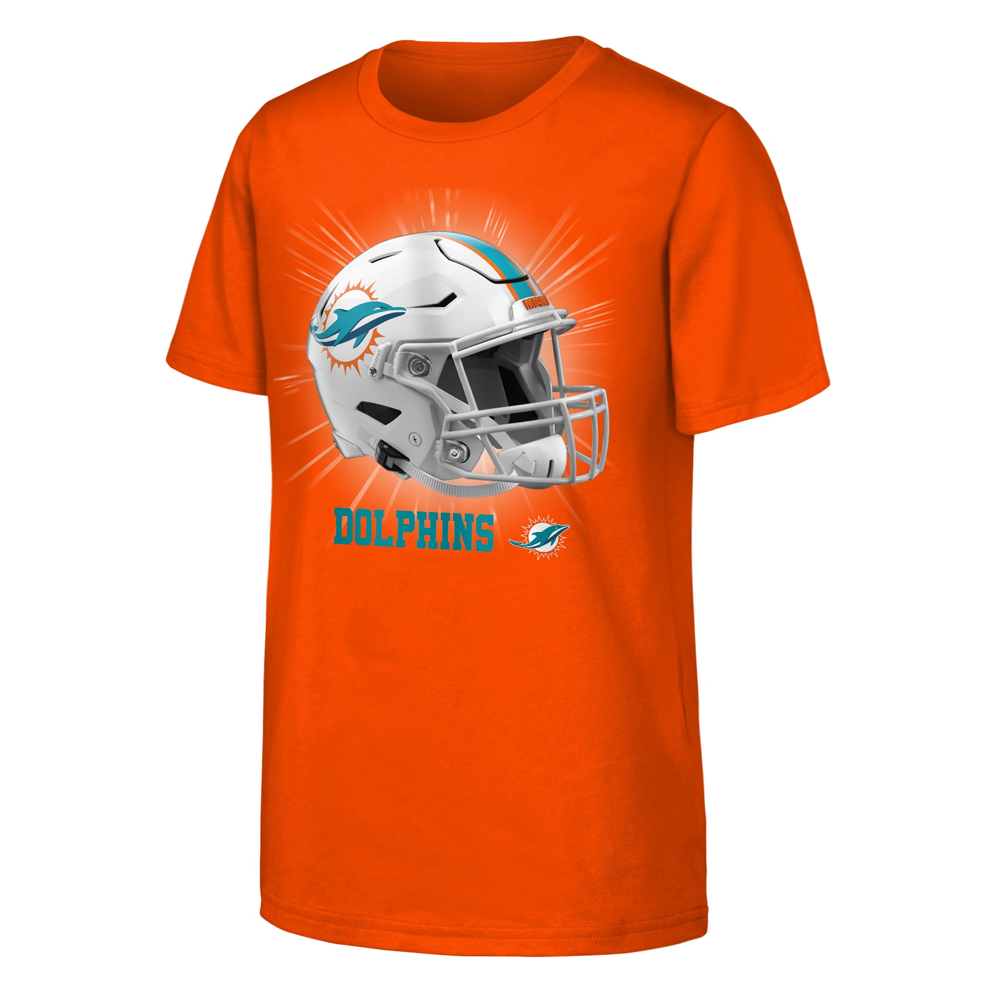 T-shirt Outerstuff orange pour jeunes, Miami Dolphins, mentalité de gagnant