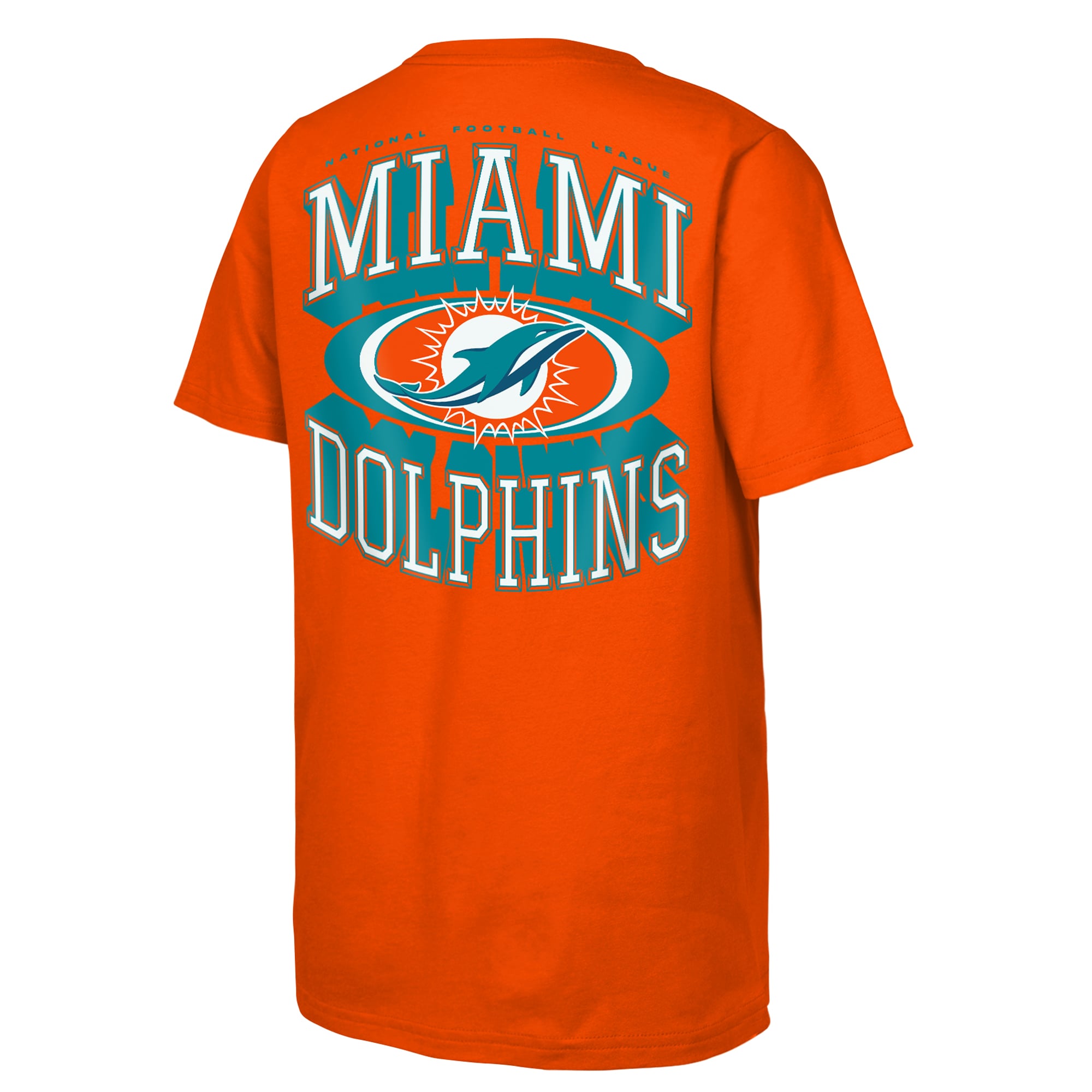 T-shirt Outerstuff orange pour jeunes, Miami Dolphins, mentalité de gagnant