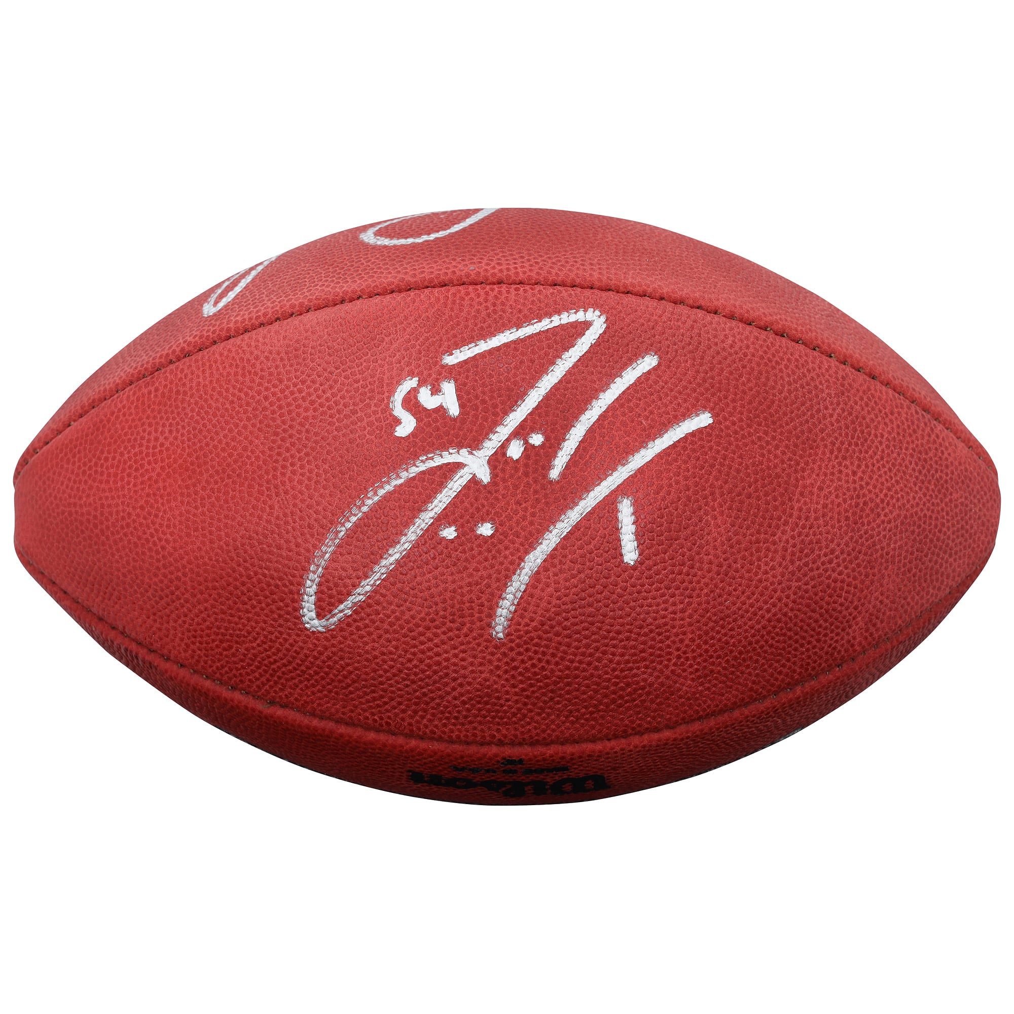 Ballon de football Wilson Duke en couleur, autographié par Zach Thomas et Jason Taylor des Dolphins de Miami
