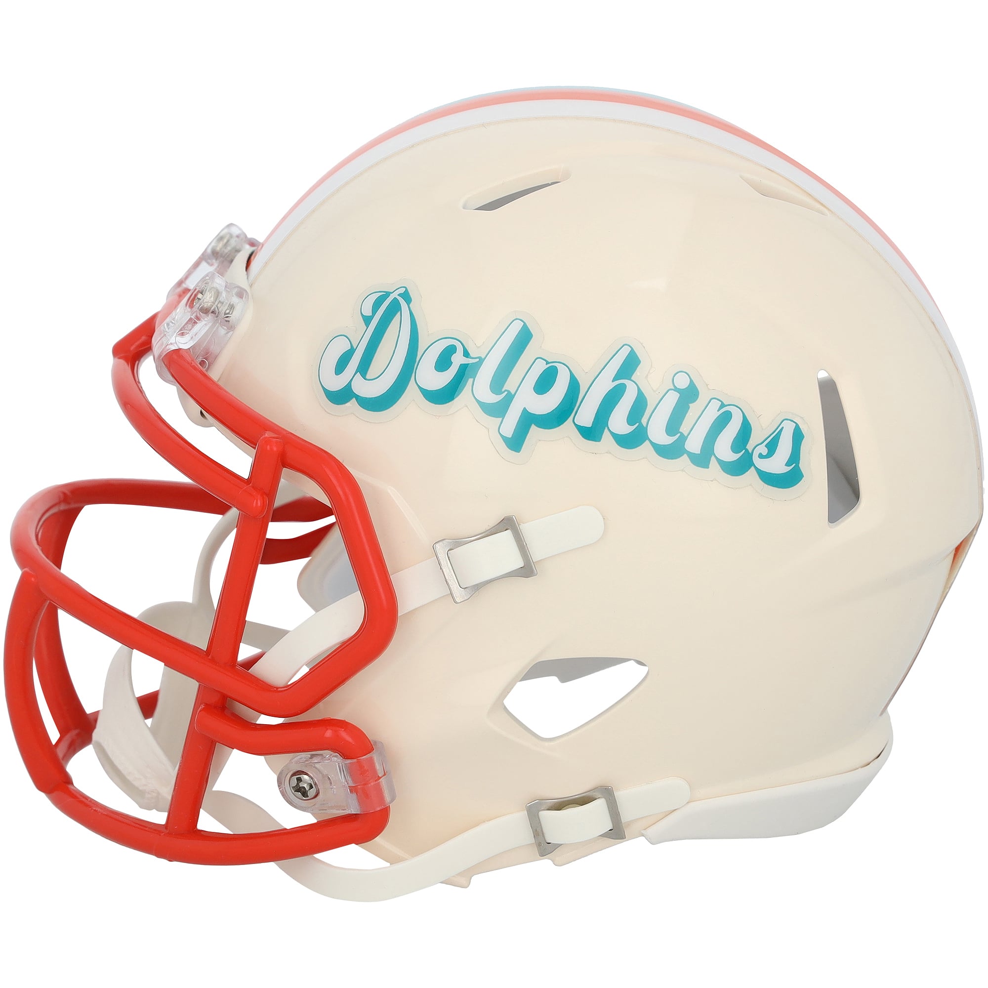 Casque miniature Riddell Speed ​​rétro 1997-2012 autographié par Zach Thomas des Dolphins de Miami