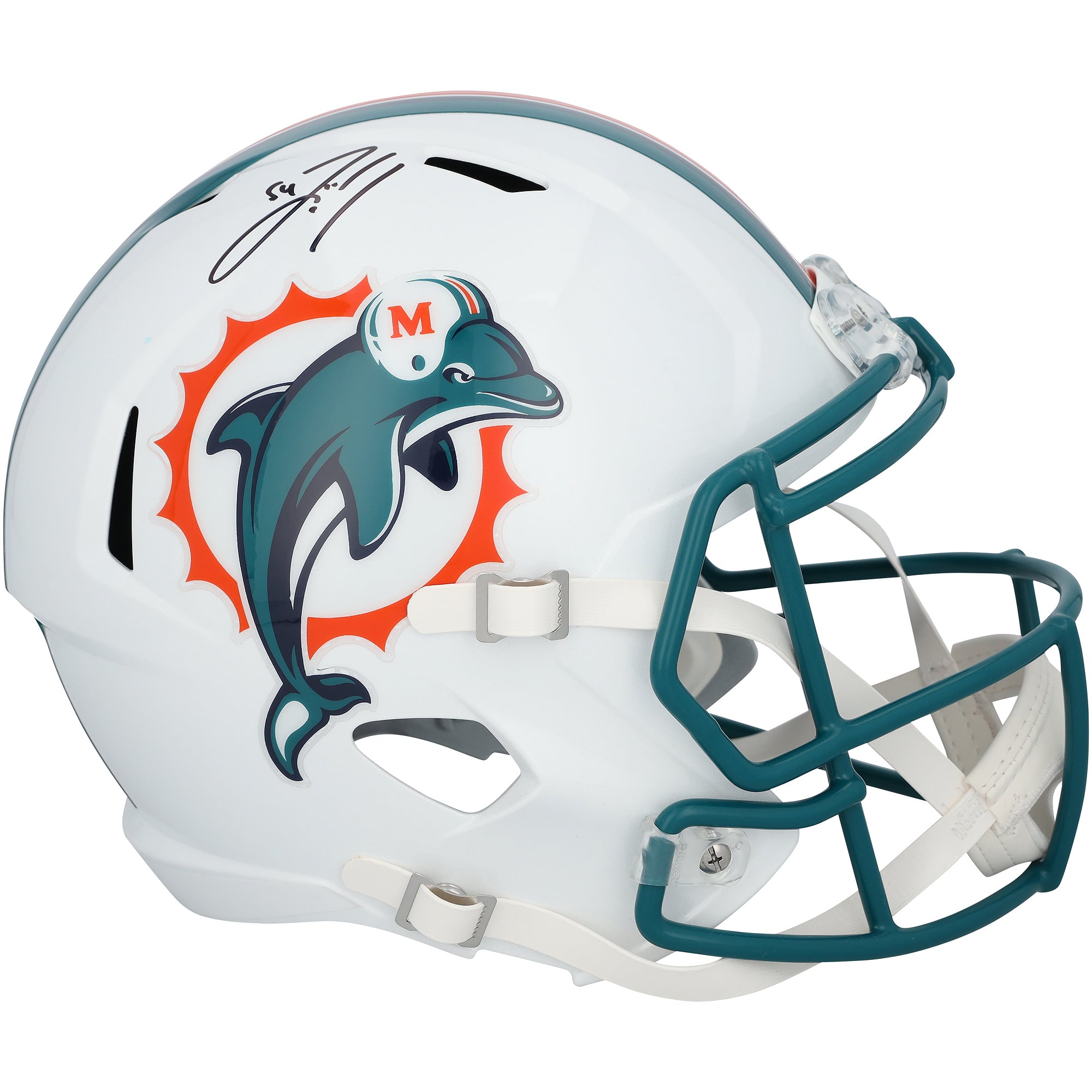Zach Thomas Miami Dolphins Autographed Riddell 1997-2012 Throwback Speed Replica Helmet