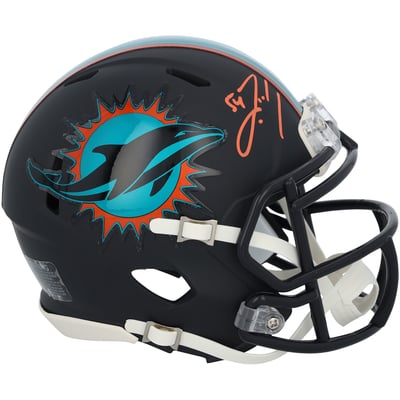 Zach Thomas Miami Dolphins Autographed Fanatics Authentic Riddell Rivalry Speed Mini Helmet 