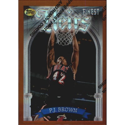 1996-97 Finest Refractors #179 P.J. Brown B