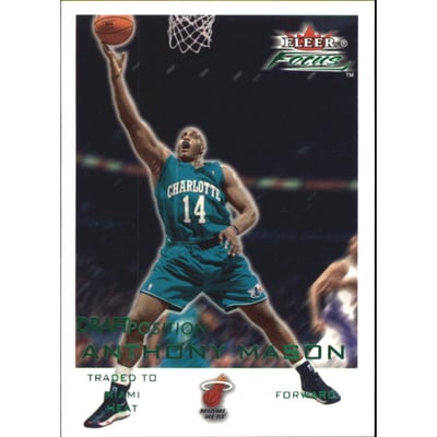 2000-01 Fleer Focus Draft Position #107 Anthony Mason/300