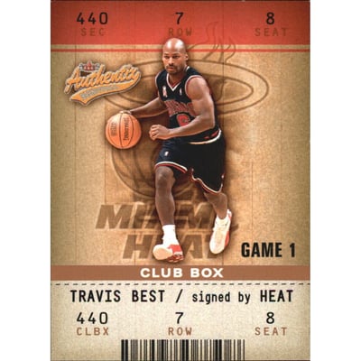 2002-03 Fleer Authentix Club #58 Travis Best