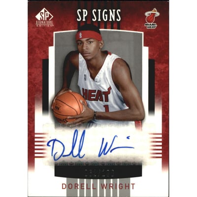 2004-05 SP Signature Edition SP Signs #DW Dorell Wright/100