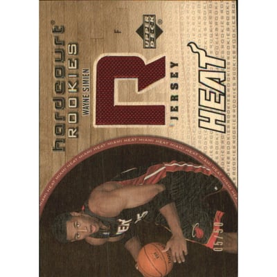 2005-06 Upper Deck Hardcourt Rookie Jerseys/Wood #131WJ Wayne Simien