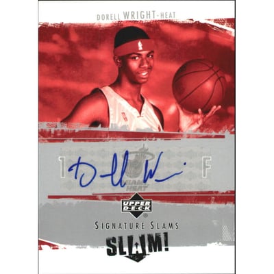 2005-06 Upper Deck Slam Signature Slams #DW Dorell Wright