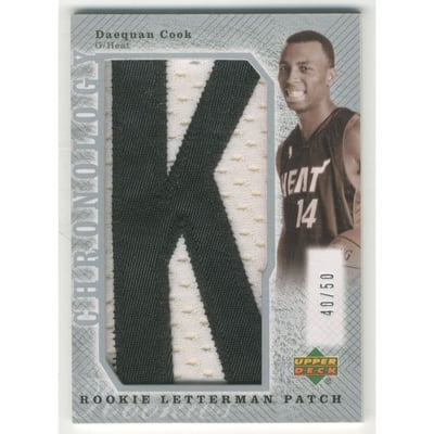2006-07 Chronology 2007-08 Rookie Draft Redemptions Silver #267 Daequan Cook