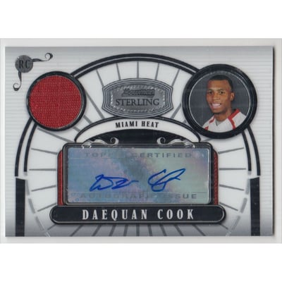 2007-08 Bowman Sterling #DC Daequan Cook JSY AU/113 RC