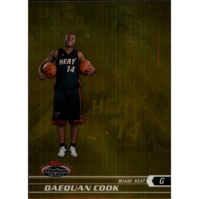 2007-08 Stadium Club Chrome Rookie Refractors Gold #121 Daequan Cook