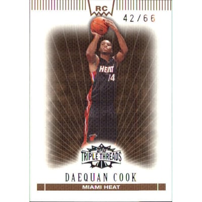 2007-08 Topps Triple Threads Sepia #102 Daequan Cook