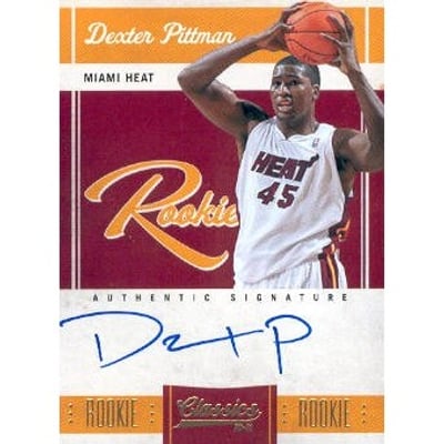 2010-11 Classics #171 Dexter Pittman/699 AU RC