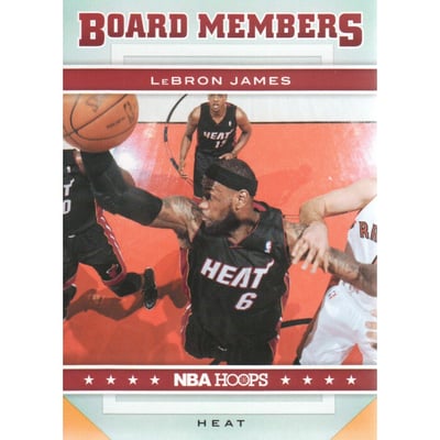 2012-13 Hoops Board Members #18 LeBron James