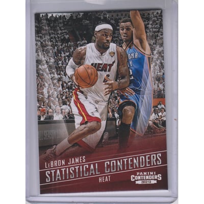 2012-13 Panini Contenders Statistical Contenders #1 LeBron James