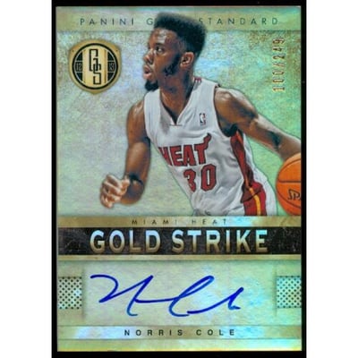 2012-13 Panini Gold Standard Gold Strike Signatures #50 Norris Cole/249