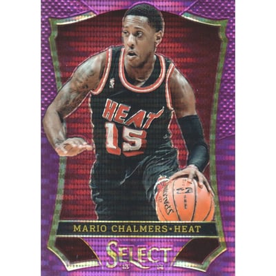 2013-14 Select Prizms Purple #49 Mario Chalmers