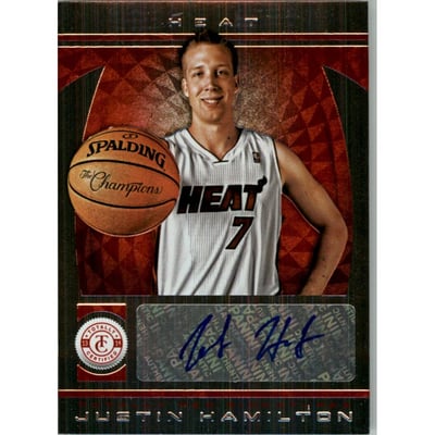 2013-14 Totally Certified Autographs Red #233 Justin Hamilton/99