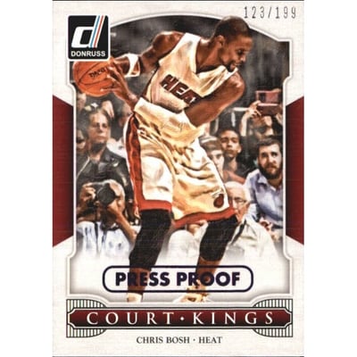 2014-15 Donruss Court Kings Press Proofs Purple #36 Chris Bosh