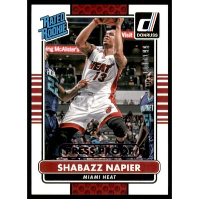 2014-15 Donruss Press Proofs Purple #215 Shabazz Napier
